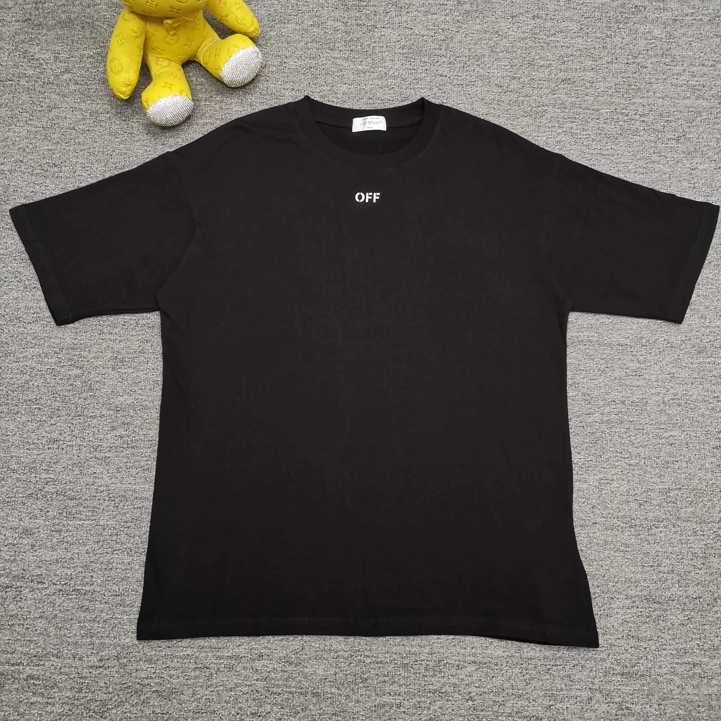off white new graffiti dragon loose version short-sleeved T-shirt Size: S M L XL Color: Black White P240